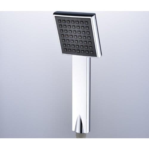 ABS black Plastic Bathroom Sprayer Rain Shower Head Water Saving Rainfall Chrome Shower Head Bathroom Square Spray Nozzle Head