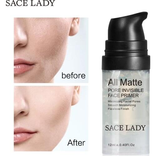 SL212 Pore Invisible Cream 12ml Before SACE LADY Silk Skin Makeup Cushion Foundation Base