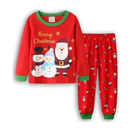 New Autumn Winter Girls Kids Pajamas Sets Christmas Pyjamas For Childrens Sleepwear Baby Boy Warm Nightgown Cotton Pjs