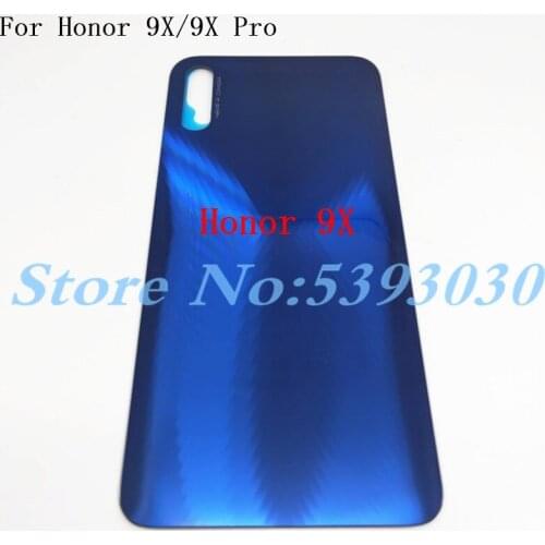 New Glass Back Housing For Huawei Honor 9X 9 X Pro Back Cover Case Battery Rear Door with Adhesive Replacement Parts