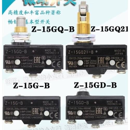 Omron original micro switch Z-15GQ-B GQ21-B GQ22-B 15GD-B 15GD55-B 15G