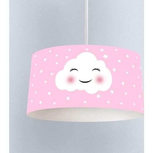Cute Cloud Boy Printing Patterned Kids Baby Room Bedroom Light Pendant Lamp Chandelier