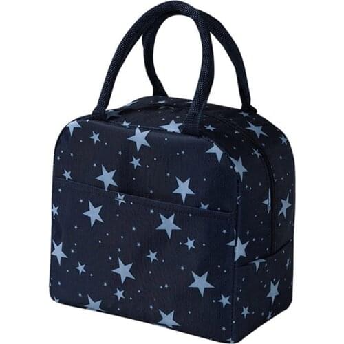 Portable Picnic Handbag Lunch Bag Thermal Insulated Lunch Box Tote Bag Bento Pouch Lunch Container Food Storage Bag