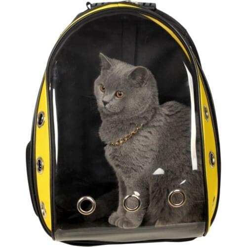 Transparent Astronot Unbreakable Cat Dog Carrier Bag 42x22x33 cm