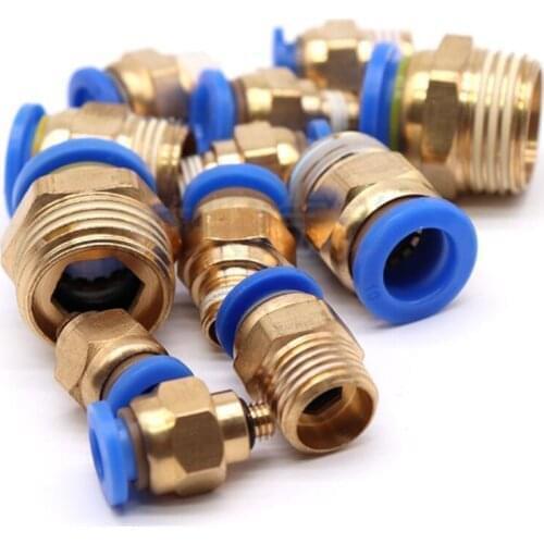 100pcs Pneumatic Straight Through PC4-M5 PC4-01 PC6-01 PC6-02 Pneumatics fittings connector PC8-01 PC8-02 PC4-m5 PC10-02