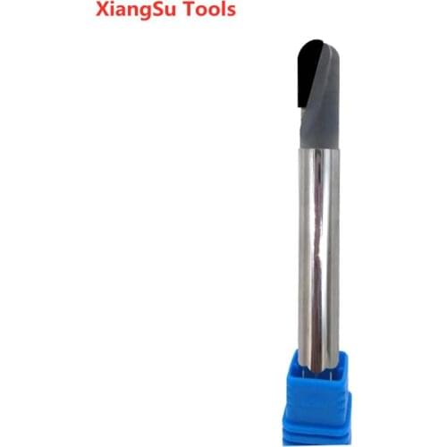R0.5-R1-R2-R3-R4-R5-R6mm PCD Ball End Mill Diamond CNC Router Cutter Tools 1 Or 2 Flutes For Steel PVC,Wood,Acrylic,Plastic