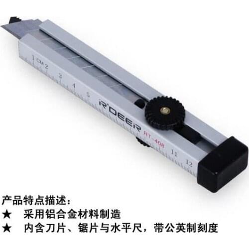 High grade aluminum alloy handle silver SK5 steel 3 IN 1multi tool knife 18mm width NO.RT-408 freeshipping