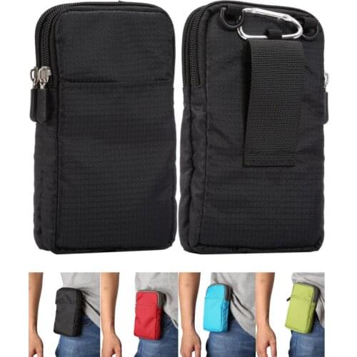 Universal Phone Bag For iPhoneX/XS/XR/XS Max 6 6s 7 8 plus Belt Clip Pouch with Shoulder Strap For Samsung S10 S10e S9 S8 S7 S6