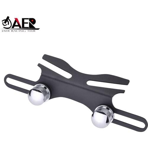 JAER Universal Motorcycle Side Mount Aluminum Tail Light Holder License Plate Bracket for Yamaha Kawasaki ktm Honda Suzuki