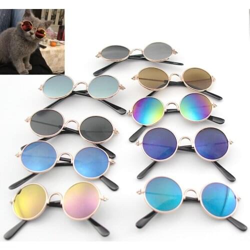 1PCs Pet Cat Glasses Dog Glasses Pet Product For Little Dog Cat Eye-Wear Sunglasses Reflection Photos Props Pet Cat Accessories