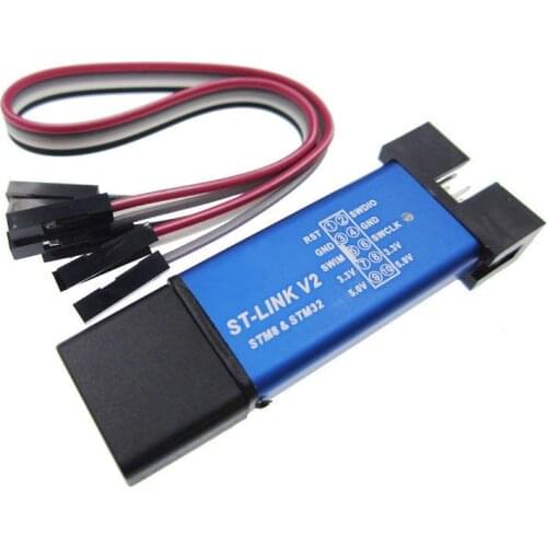 1PCS ST LINK Stlink ST-Link V2 Mini STM8 STM32 Simulator Download Programmer Programming With Cover