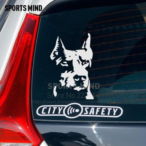 10 Pieces dogs head Automobiles Car Body Sticker Waterproof Reflective vinyl Sticker Decal Car styling For All Car accessories