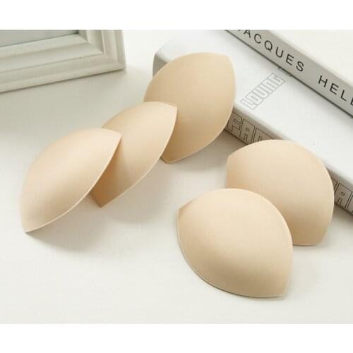 2/3/4/5Pair Sponge Bra Pads Swimsuit Padding Push Up Breast Enhancer Removeable Bra Padding Inserts Chest Cups for Women