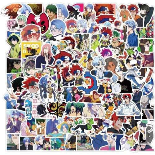 50/100PCS Cartoon Anime SK8 The Infinity Graffiti Stickers Waterproof Travel Luggage Guitar Fridge Laptop DIY Kid Toy Sticker