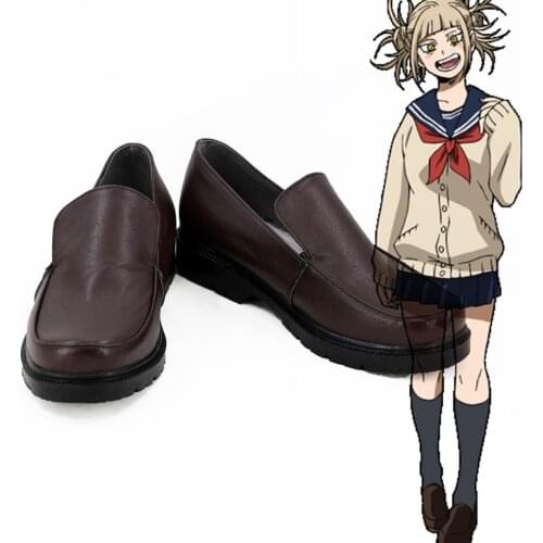 Anime Boku no Hero Academia Himiko Toga Cross My Body Cosplay Party Shoes Custom Made