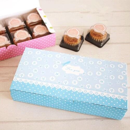 Free shipping long blue cookie dessert candy bakery package box cake gift packing boxes favors