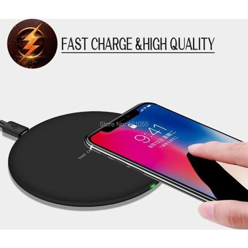 10W Qi Wireless Charger for iPhone 12 Pro max 7 8 XR X XS 11 Fast Wireless Charge for Samsung Galaxy phone quick charging pad