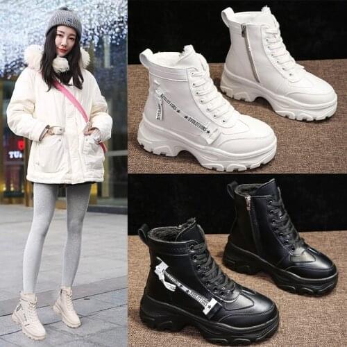 2021 new autumn winter Increase ankle Shoes Women plus velvet Snow boots warm round head Casual Women Boots boots
