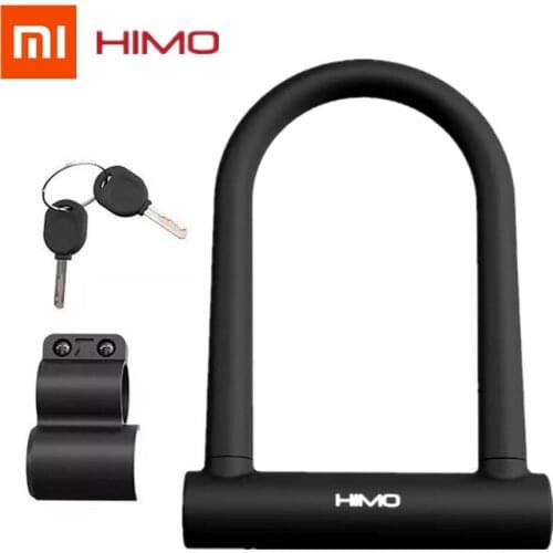 Xiaomi Himo Double-open U-shaped Lock High strength alloy steel Blade structure Solid core lock body Silicone sheath