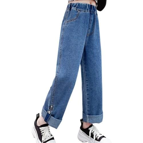 Jeans For Girls 2021 Newest Childrens Jeans For Girl Spring Autumn Kids Jeans Casual Style Childrens Clothes 6 8 10 12 14