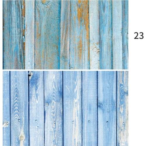 Blue Oh Baby Wood Backdrops for Photography Planks Board Texture Party Baby Cake Smash Portrait Photo Background Photocall Cloth