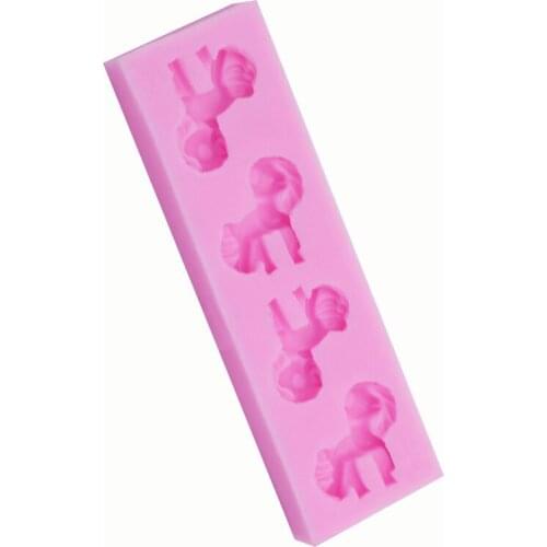 Ponies turn sugar cake mold chocolate silicone mold 15-417