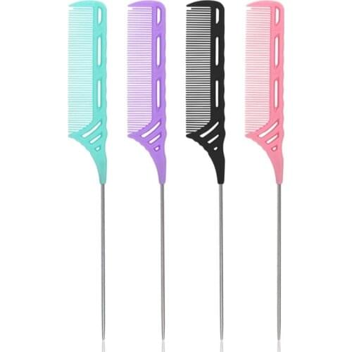 Rat Tail Combs Pintail Barber Styling Comb for Women Anti Static Heat Resistant