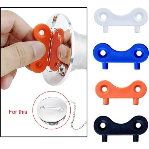 Nylon Deck Fill Plate Key, Gas Water Fuel Tank Deck Fill Filler Spare Key, for Most Boat, Durable Tool