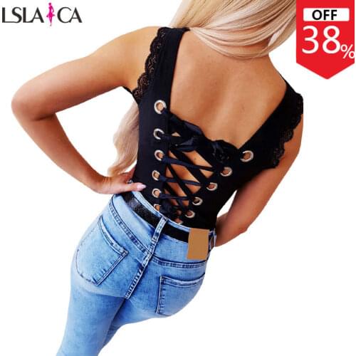 Lslaica Women's Lace Bodysuit