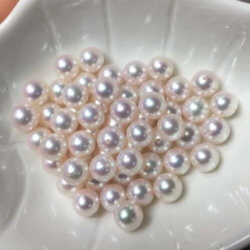 Natural freshwater pearl 7-7.5mm loose pearl beads for women jewelry