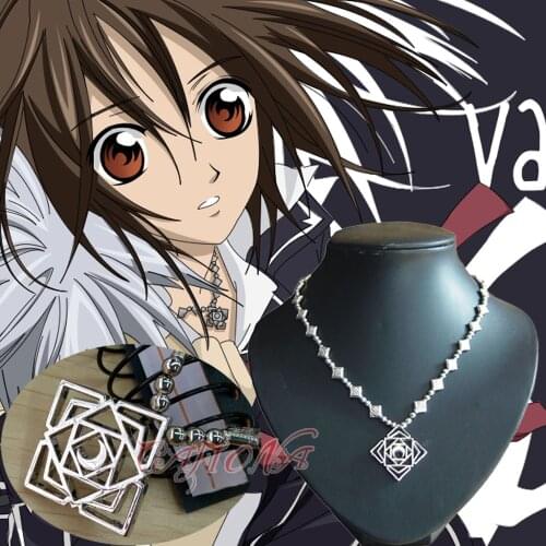 Cafiona Cheap Vampire Knight Cosplay Accessory Necklace Kurosukuran Yuki Rhombus Pendant High Quality