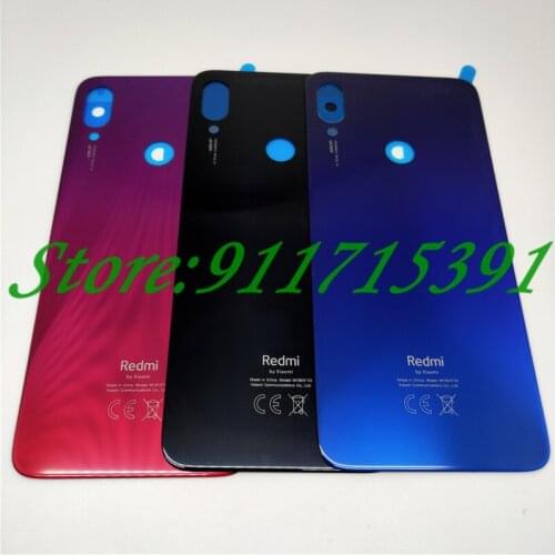 Original For Xiaomi Redmi Note 7 Battery Cover Back Glass Panel Rear Door Housing Case For Redmi Note 7 Pro Back battery Cover