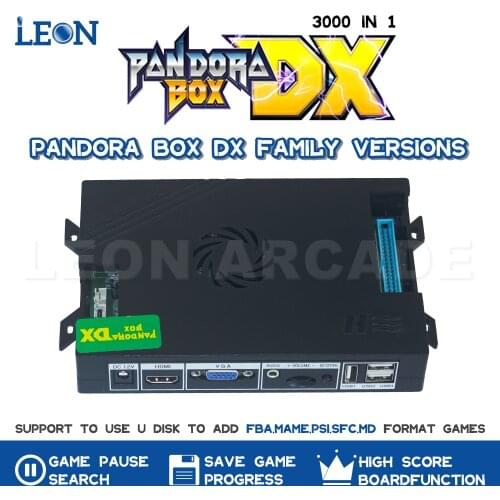 Pandora Box Dx Home Verison Original Game Board Retro Game Support 4 Players Cga Vga Hdmi Output Pandora Arcade Console CRT