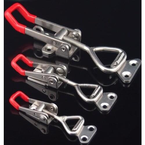 304 stainless steel Adjustable Box buckle, Horizontal fixture,fast Door bolt clamp,no rust,More sturdy more durable