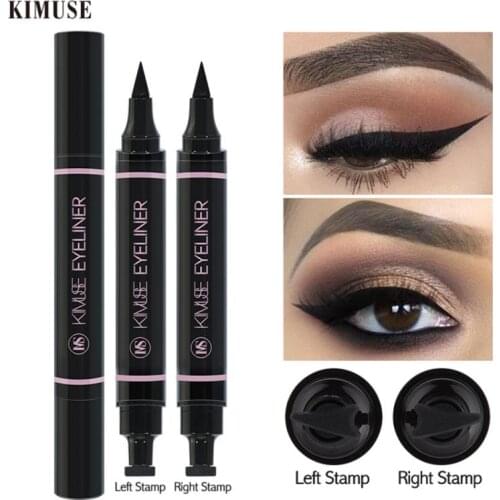 1pcs Eyeliner Double-headed Non-staining Waterproof Tattoo Stamp Long-lasting Makeup Eyeliner Makeup Beginner New 2021 TSLM1
