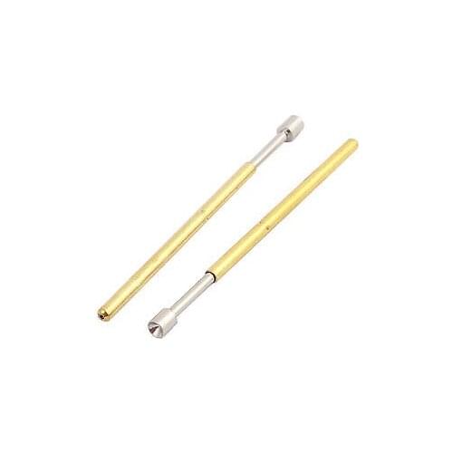 10pcs P100-A3 1.4mm Dia 32.8mm Length Metal Spring Pressure Test Probe Needle