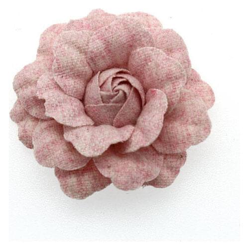 2pcs Pink Camellia Fabric Decoration 62mm Elegant Japonica Flower for Garment Accessories DIY Hair Pin Jewelry Making