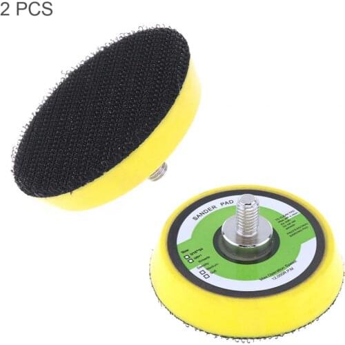 2pcs/lot 2 Inch 12000RPM Double-acting Pneumati Orbital Sanding Pad with Hairy Surface for Air Polishers / Pneumatic Sanders