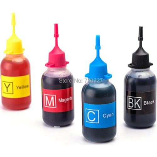 4X 50ml LC09 LC41 LC47 LC900 Refill Dye ink for Brother MFC-210C 215C 410CN 420CN 620CLN 640CW 820CN printer