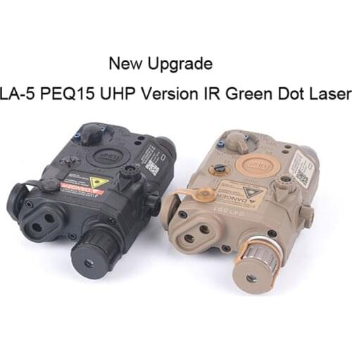 Airsoft LA-5C PEQ15 UHP Green IR Laser Sight Light Combo Hunting Softair Tactical PEQ Hunting Weapon Rifle ScoutLight
