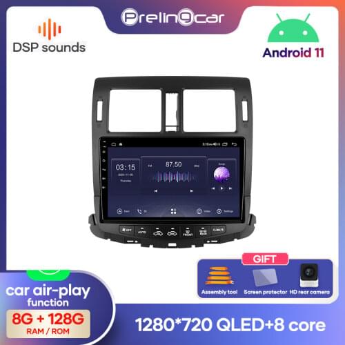 Prelingcar Android 10.0 System Car IPS Touch Screen Stereo For Toyota crown 2013 years player Stereo DSP