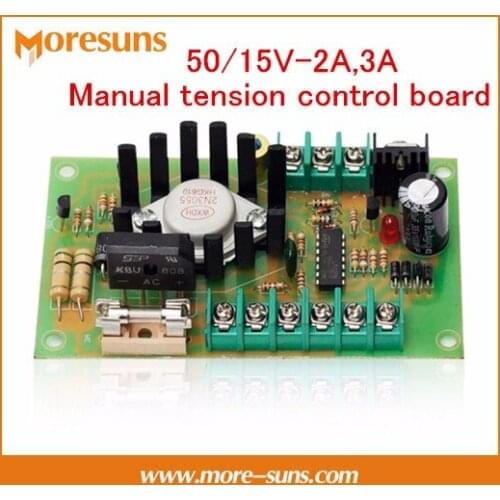 Free Ship 3PCS/LOT 50/15V-2A,3A Manual tension control board /adjusting plate slitting machine Magnetic powder clutch brake
