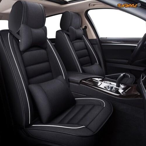 KAHOOL flax car seat covers For nissan leaf x-trail t30 navara d40 almera n16 primera p12 terrano teana j32 classic car seats