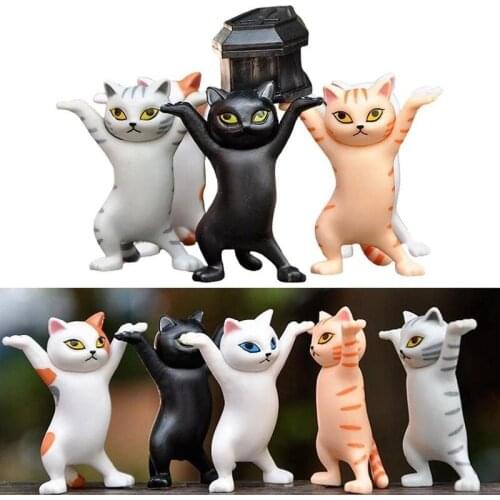 Carrying Coffin Cat Pen Holder Home Decoration Animal Statue Handmade Home Decoration Toy Gift