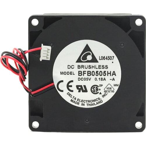 For 50mm BFB0505HA-A fan 5V 0.18A 5010 side turbine blower cooling fan