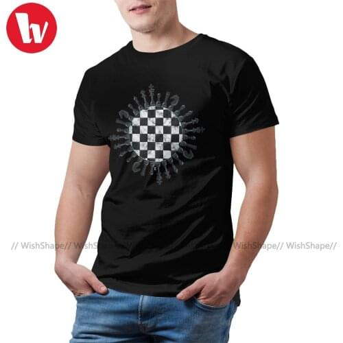 Chess T-Shirt Cute 100 Percent Cotton T Shirt Short-Sleeve Hip Hop Print T Shirts Streetwear Custom Tops Mens Big 4XL