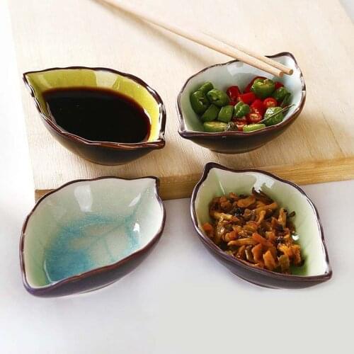 Ceramic Saucer Japanese Dishes Multi-Function cu die Flavored Dishes cai die Creative xiao chi pan Sub-119g