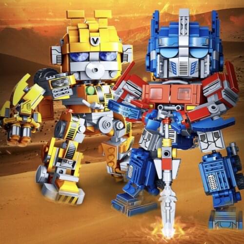Transformation Building Blocks Toys Boy Anime Action Figure Robot Model Movable Joint Educational Toys for Children Gifts