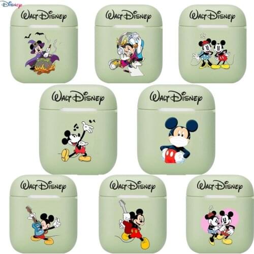 Disney Mickey Mouse Soft Silicone Cases For Apple Airpods 1/2 Protective Case Bluetooth Wireless Earphone Cover For Apple Air Po