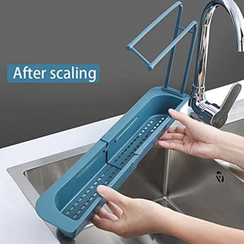 Newest Arrival Kitchen Telescopic Sink Drain Rack Hanging Sponge Soap Holders Retractable Basket Household Storage Tools